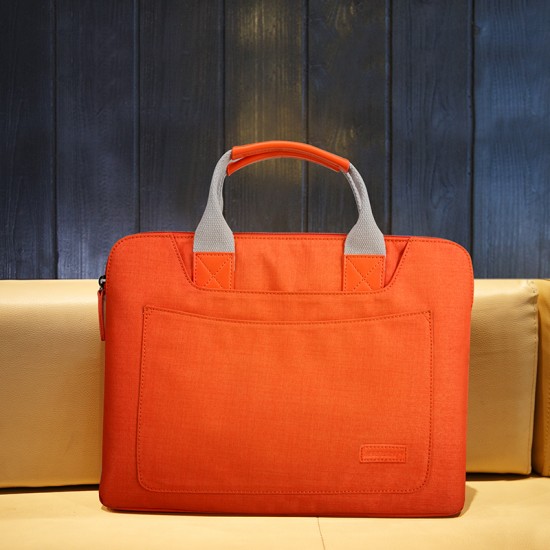 bag for macbook Waterproof canvas below 14inch Orange - jisoncase