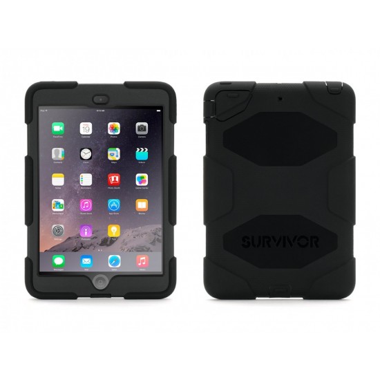 GRIFFIN SURVIVOR ALL TERRAIN TABLET FOR IPAD MINI 1/2/3 - black gray