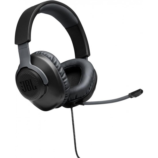 JBL Quantum100 Gaming-Wired withe mic Over-Ear  BLACK