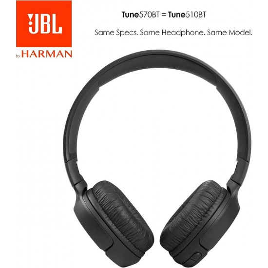 JBL Tune 570BT Wireless On-Ear Headphones Black