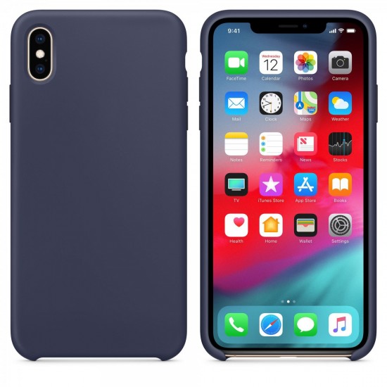 cover iphone XS max Silicone Case dark blue by OFIYAA