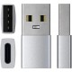 USB to Usb-c Adapter Converter Silver by Satechi