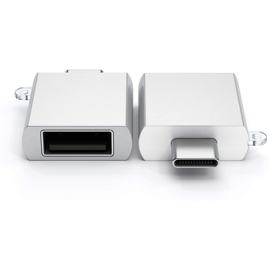 SATECHI Type-C - Type A USB Adapter Silver