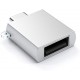 SATECHI Type-C - Type A USB Adapter Silver