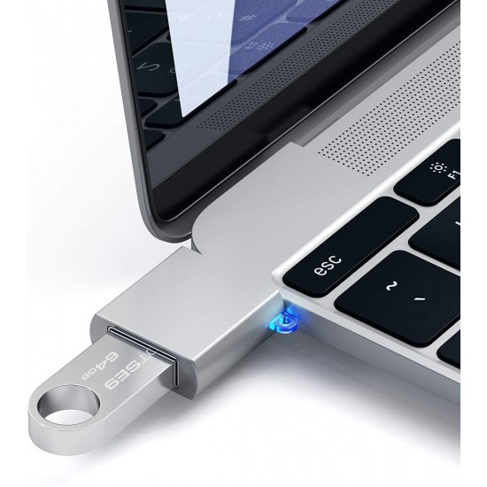 SATECHI Type-C - Type A USB Adapter Silver