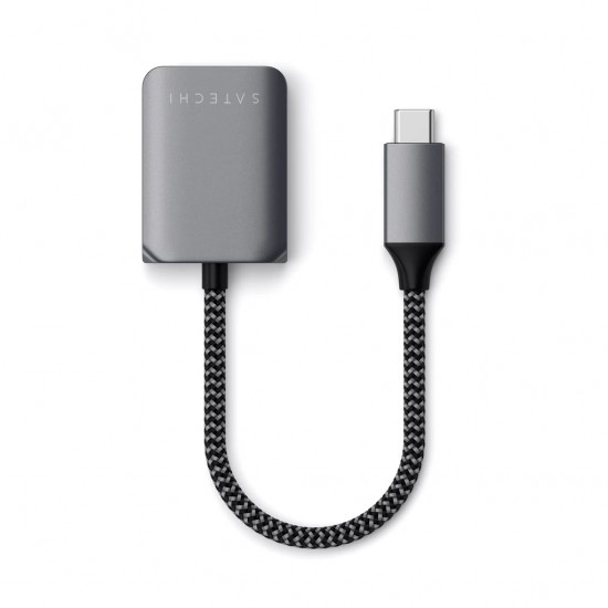 SATECHI USB-C to 3.5mm Audio & PD Adapter Space Grey