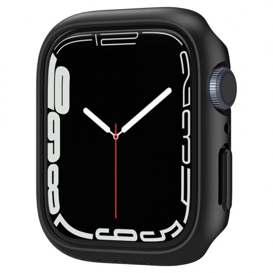 Apple Watch Series 7 (45mm) Case Thin Fit Color Black by spigen