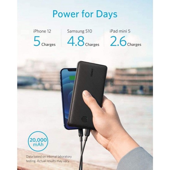 ANKER POWER CORE METRO  ESSENTIAL 20000 PD MAP BLACK