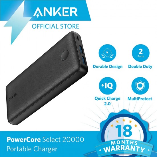 Anker PowerCore Select 20000 mAh Powerbank black