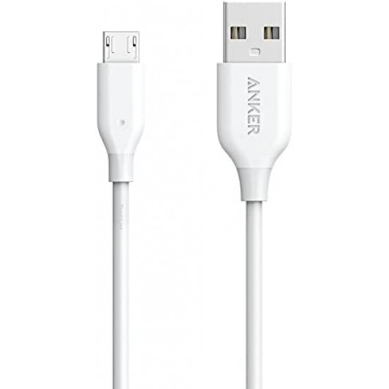 Anker Powerline usb a to Micronylon charging cable SIZE 3 FIT white