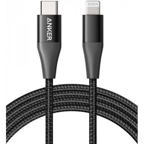 Anker PowerLine +II USB-C Cable to Lightning 3ft Black