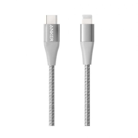  ANKER Cable PowerLine +II Type-C to iPhone 90m  Silver