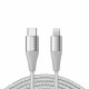 USB C CABLE TO LIGHTING SLIMMER YET STRONGER GRAY SIZE 1.8M BY ANKER