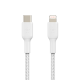 BOOST CHARGE Lightning to USB-C Cable Braided 2M WHITE