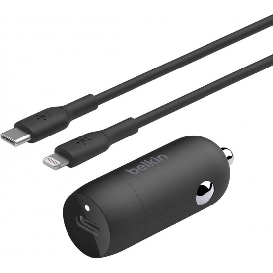 Belkin 20W PD Car Charger WITHE Lightning to USB-C Cable