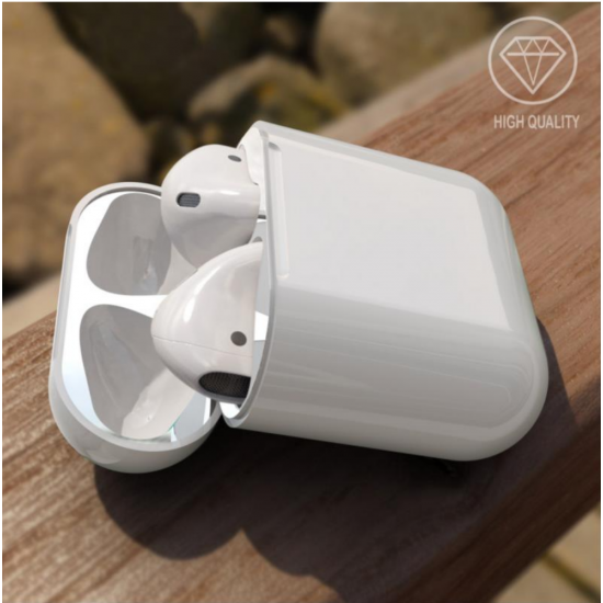Airpods Dust Guard  Silver 18 k by beyondcell