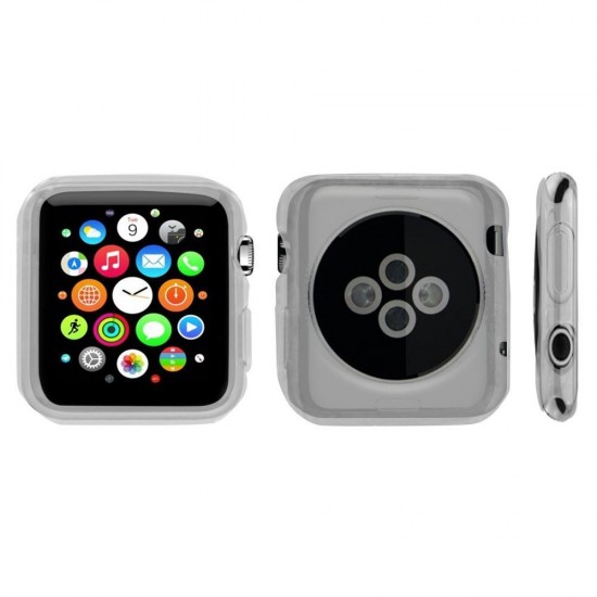 Flex Gel For Apple Watch (Series 1,2,3,4) 38mm or 40mm Ultra Slim Flexible Gel TPU Transparent Clear
