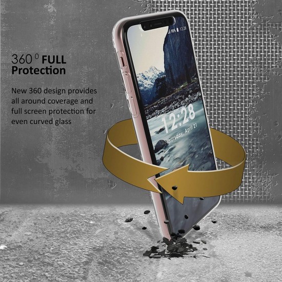 cover for iphone xs Max Trishield Gear Trimax Ultra Slim Transparent Clear Hybrid Shock Absorbing Scratch Resistance With Built In Screen Protector Flexible Gelby by beyondcell