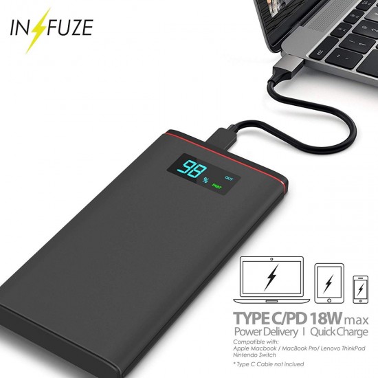 Power Bank INFUZE 12000 PD-18W Power Delivery Chargerby beyondcell