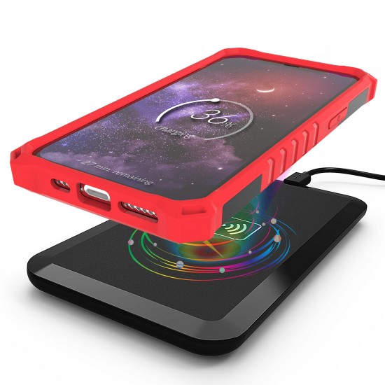 Tri Shield Suitable For Apple iPhone 11 Pro Max 6.5 Black & Red TPU by beyondcell