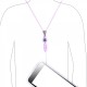 حبل ربطة للعنق لحمل الهاتف او الايربودز مع حامل للمفاتيح ابيض من شركة بيوند سيل