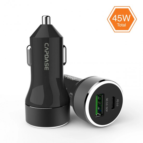 CAPDASE PD CAR CHARGER UNIVERSAL RAPIDER-SUPER2P42 BLACK SPACE GREY