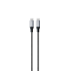 CAPDASE USB-C To USB-C S C Cable UNIVERSAL METALLIC CC5G_1.2M SPACE GREY BLACK