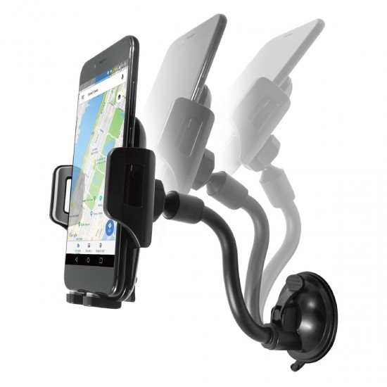 CAPDASE Sport Car Mount Wind Dash UNIVERSAL FOR PHONE FLEXI II-GOOSENECK ARM BLACK