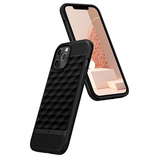 Cover iPhone 12 Pro Max Parallax Series  Matte Black by Caseology
