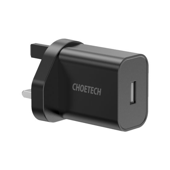 Choetech Wall Charging USB Port 12W Black