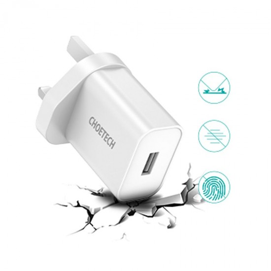 Choetech Wall Charging USB Port 12W  White