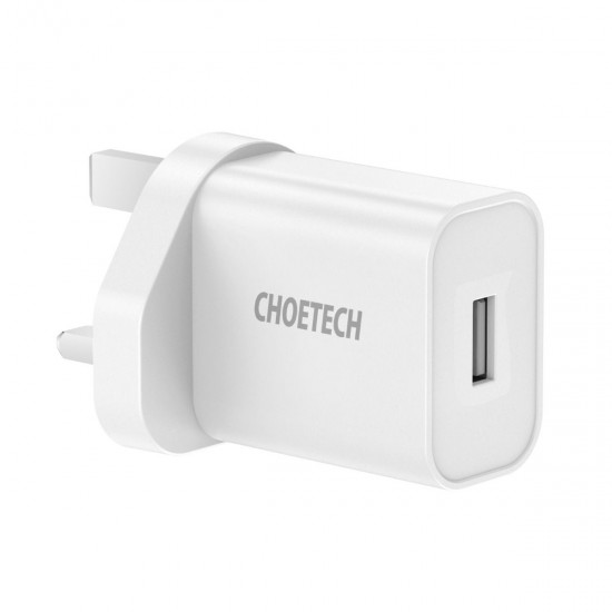 Choetech Wall Charging USB Port 12W  White