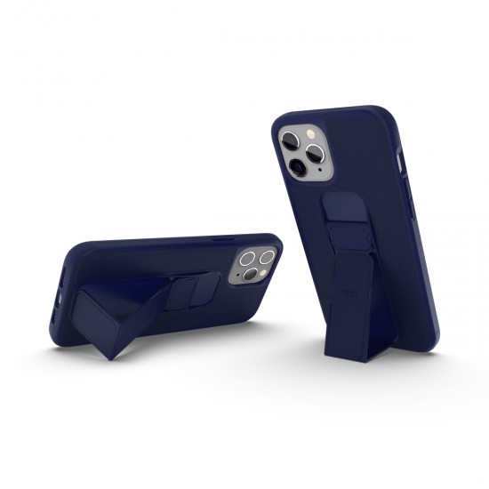 COVER IPHONE 12 PRO MAX SAFFIANO STAND & GRIP CASE NAVY BLUE