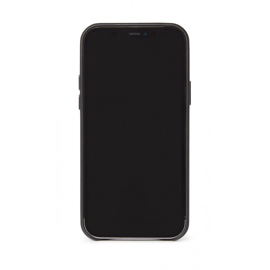 Cover for iPhone 12 Pro Max Real Leather Black by Decode