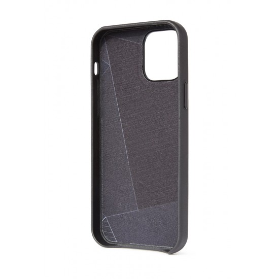 Cover for iPhone 12 Pro Max Real Leather Black by Decode