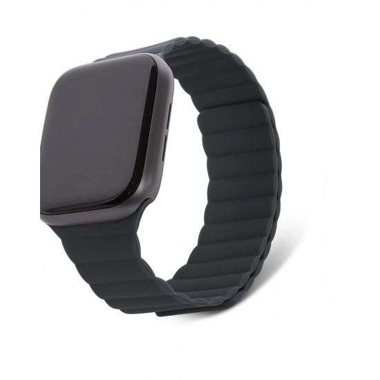 SILICONE MAGNET STRAP LITE FOR APPLE WATCH 44 & 45 & 42 MM Black by Decode