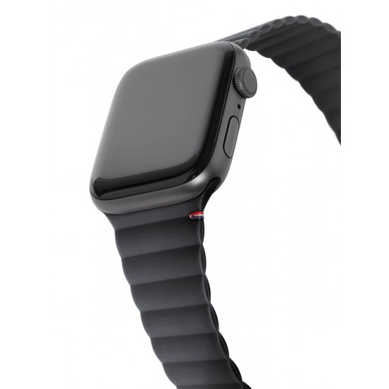 SILICONE MAGNET STRAP LITE FOR APPLE WATCH 44 & 45 & 42 MM Black by Decode