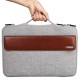 Brilliant Series Sleeve Case Bag with Handle Anti-bumping Carrying Bag 13.3 inch brown & light gray -by Esrgear