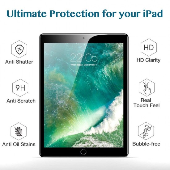 iPad 9.7 2017 Pro 9.7 Air 2 Air Tempered Glass Screen Protector