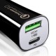 Car Charger QC 3.0 & PD  Power Delivery  45W 2-Port USB-A & USB-C Car color black by ESR