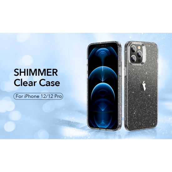  cover for Phone 12 & 12 pro Shimmer Case Clear by esr-gear 