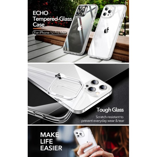 كفر ايفون 12 برو ماكس ايس شيلد اللون شفاف من شركة ايسر قير