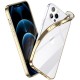  cover for Phone 12 pro Max Halo Case Clear withe edge gold by esr-gear 