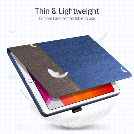 cover iPad 10.2 Simplicity Holder Case color dark blue &dark brown by ESR