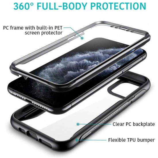  iPhone 11 Pro Max Hybrid Armor 360 Case black by esr-gear 