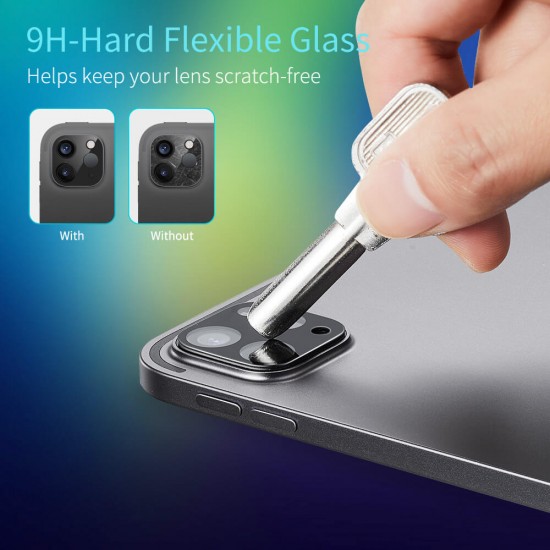 Fullcover Camera Glass Film for ipad pro 11 & 12.9 inch 2020 & 2021 insideblack by esrgear