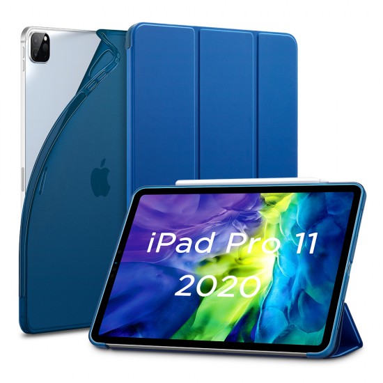 cover for ipad pro 11 inch 2020 Rebound without Hasp Navy Blue by esrgear