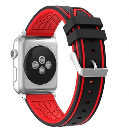 APPLE Band 42mm soft silicon red