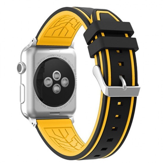 APPLE Band 42mm soft silicon yelow