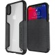 cover iPhone X S  Exec 3 Series Case  Leather Flip Wallet Case- clear & gray by Ghostek